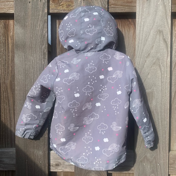 ❤︎︎❤︎︎❤︎︎🆂🅾︎🅻🅳❤︎︎❤︎︎❤︎︎Cool Club by SMYK Pink and Grey Zip Hooded Girl’s Jacket - Picture 5 of 8